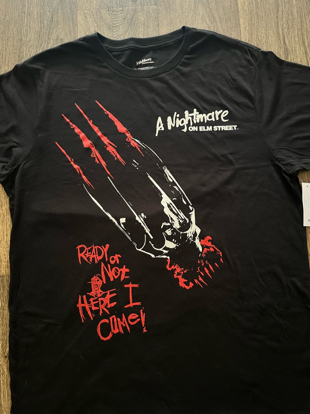 A Nightmare on Elm Street Graphic Tee - Black with Red & White Print NWT